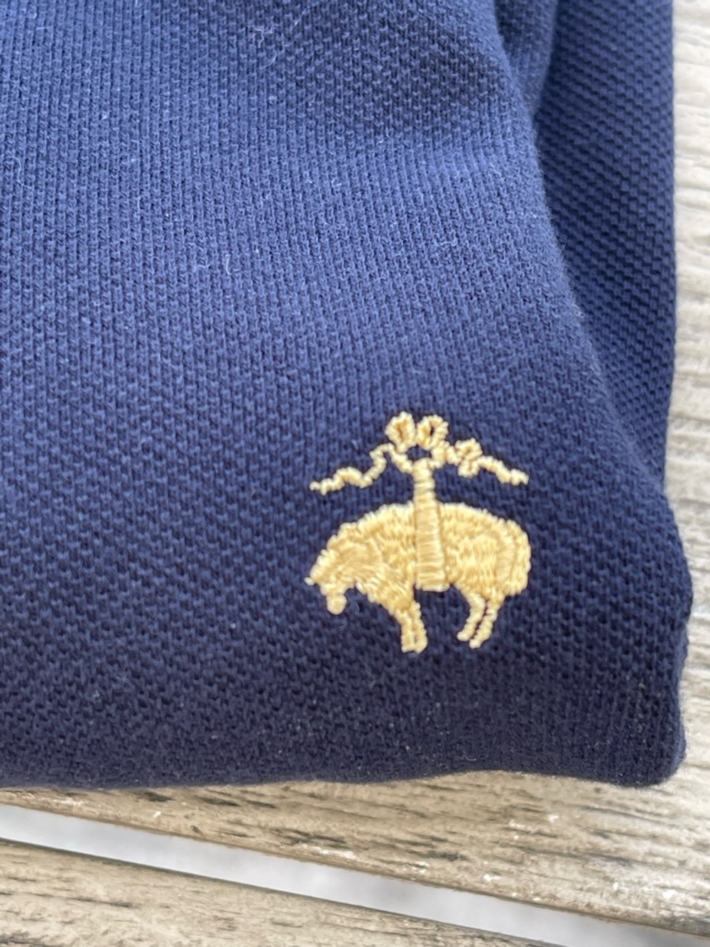 Brooks Brothers 346 Navy Pique Polo Shirt Men's Short Sleeve Size Small NWT - Picture 5 of 6